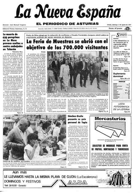 Portada Domingo 2 de  de 1987