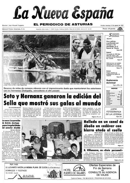Portada Domingo 9 de  de 1987