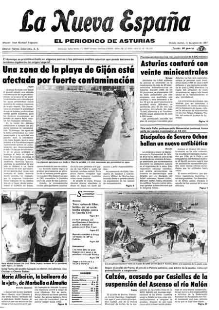 Portada Martes 11 de  de 1987