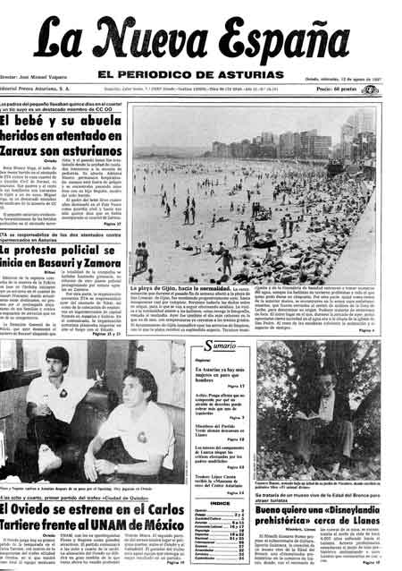 Portada Miércoles 12 de  de 1987