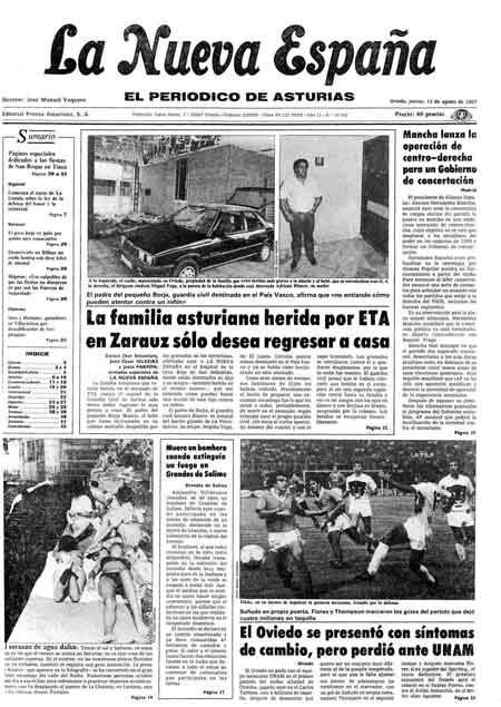 Portada Jueves 13 de  de 1987