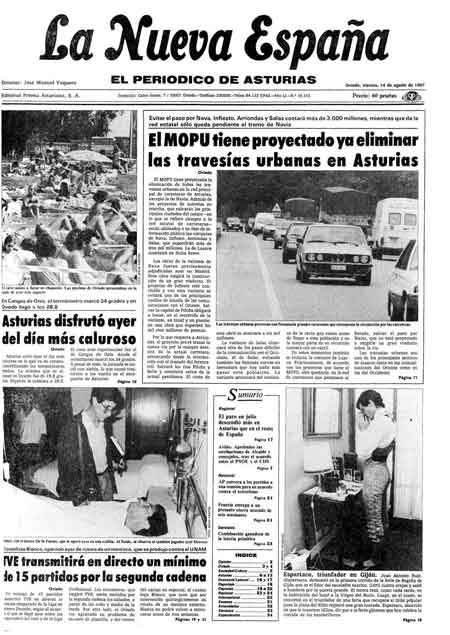 Portada Viernes 14 de  de 1987