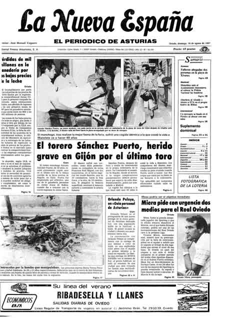 Portada Domingo 16 de  de 1987