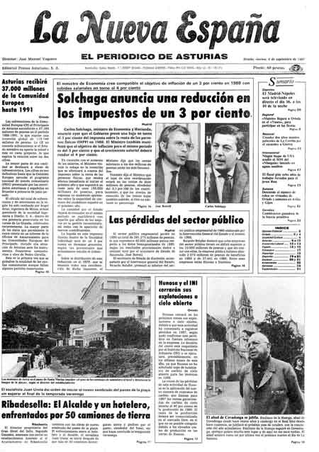 Portada Viernes 4 de  de 1987