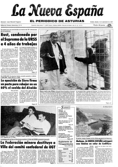 Portada Sábado 5 de  de 1987