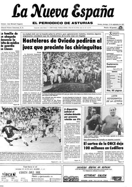Portada Domingo 13 de  de 1987