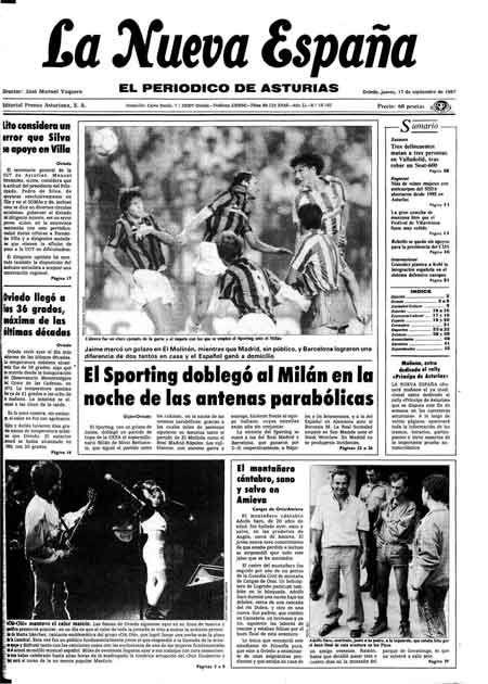 Portada Jueves 17 de  de 1987