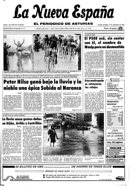 Portada Domingo 27 de  de 1987