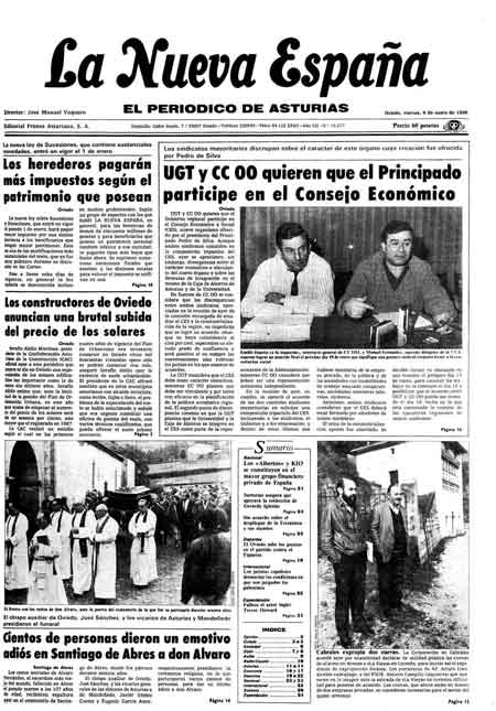Portada Viernes 8 de  de 1988
