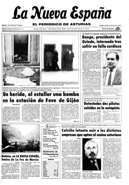 Portada Sábado 9 de  de 1988