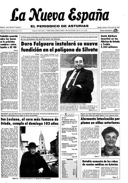 Portada Viernes 15 de  de 1988