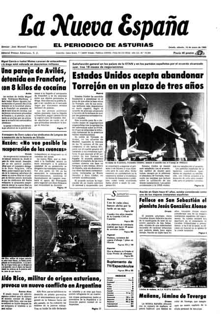 Portada Sábado 16 de  de 1988