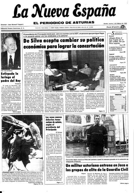 Portada Martes 2 de  de 1988