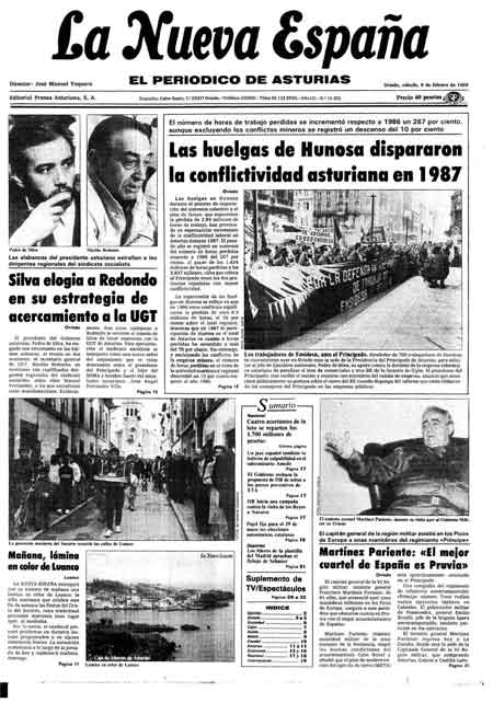 Portada Sábado 6 de  de 1988
