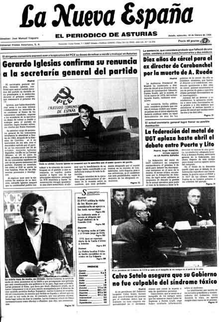 Portada Miércoles 10 de  de 1988