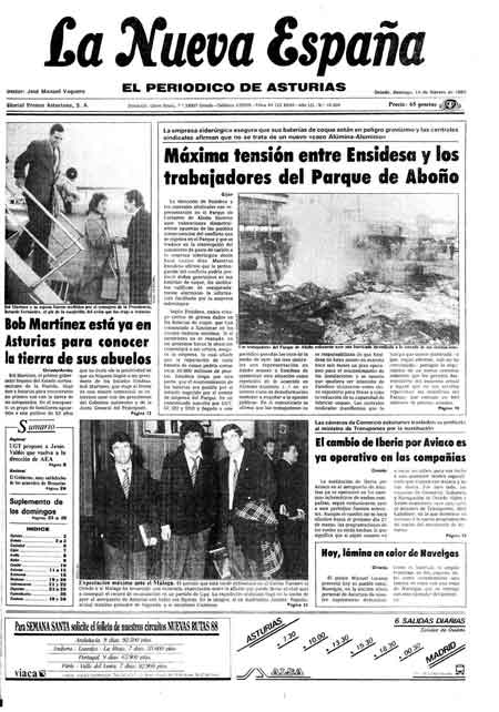 Portada Domingo 14 de  de 1988