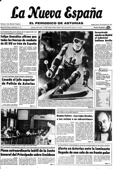 Portada Jueves 25 de  de 1988