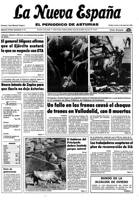 Portada Viernes 4 de  de 1988