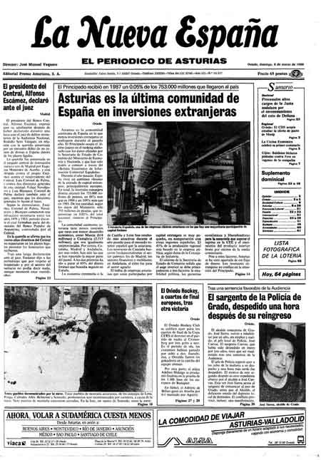 Portada Domingo 6 de  de 1988