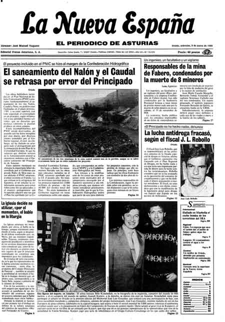 Portada Miércoles 9 de  de 1988