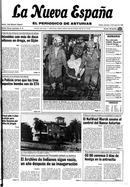 Portada Miércoles 16 de  de 1988