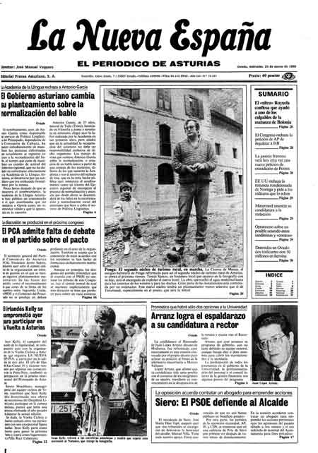 Portada Miércoles 23 de  de 1988