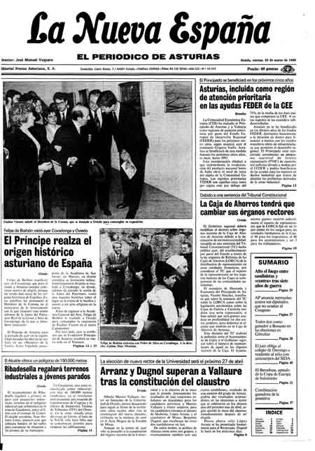Portada Viernes 25 de  de 1988