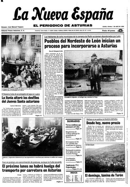 Portada Viernes 1 de  de 1988