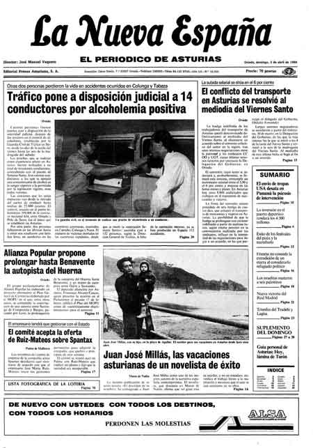 Portada Domingo 3 de  de 1988
