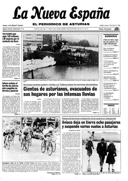 Portada Martes 5 de  de 1988