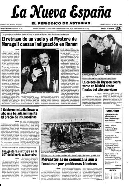 Portada Viernes 8 de  de 1988