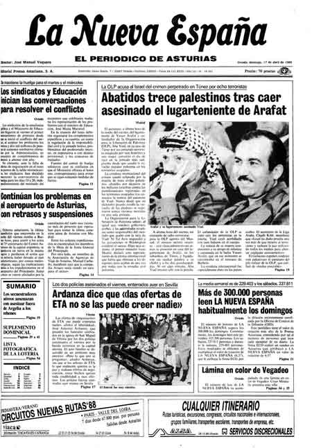 Portada Domingo 17 de  de 1988