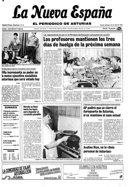 Portada Domingo 24 de  de 1988