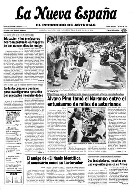 Portada Miércoles 4 de  de 1988