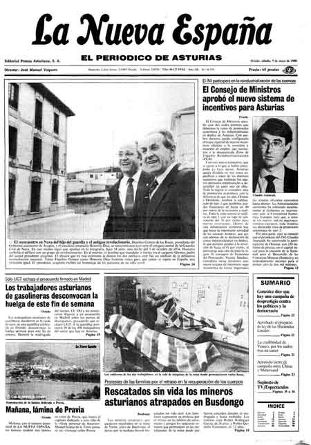 Portada Sábado 7 de  de 1988