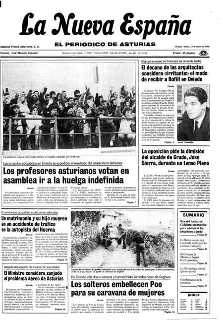 Portada Viernes 13 de  de 1988