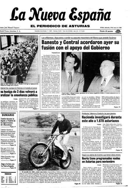 Portada Miércoles 18 de  de 1988