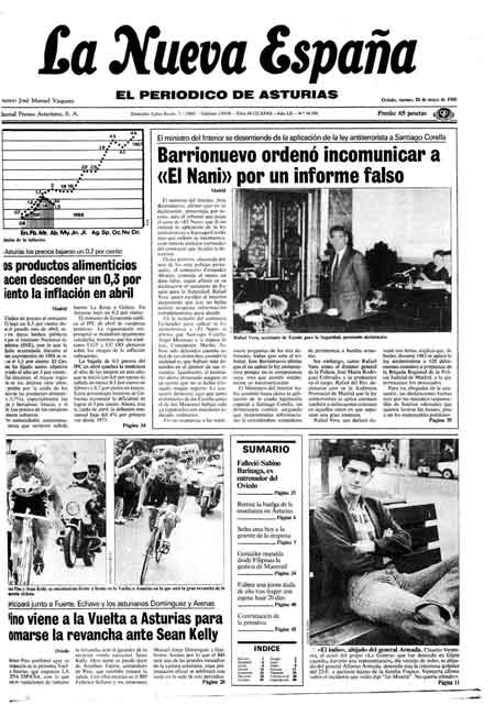 Portada Viernes 20 de  de 1988