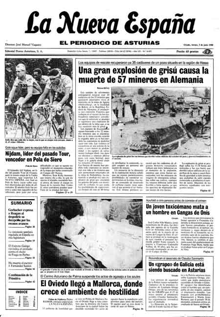 Portada Viernes 3 de  de 1988