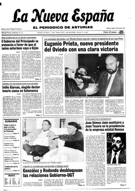 Portada Viernes 10 de  de 1988