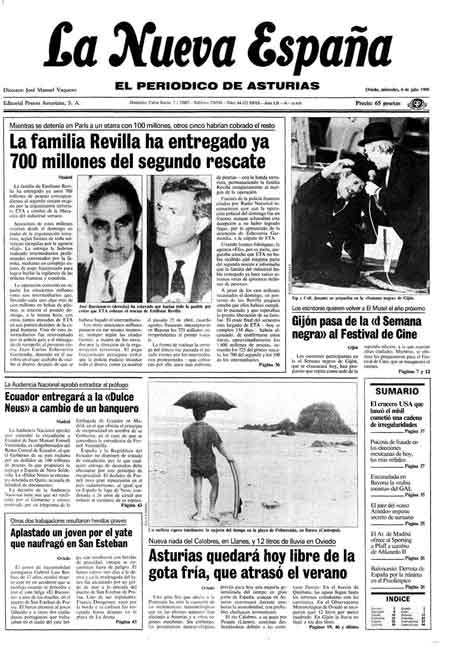 Portada Miércoles 6 de  de 1988