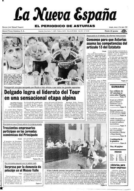 Portada Viernes 15 de  de 1988