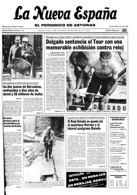 Portada Sábado 16 de  de 1988