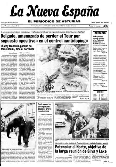Portada Miércoles 20 de  de 1988