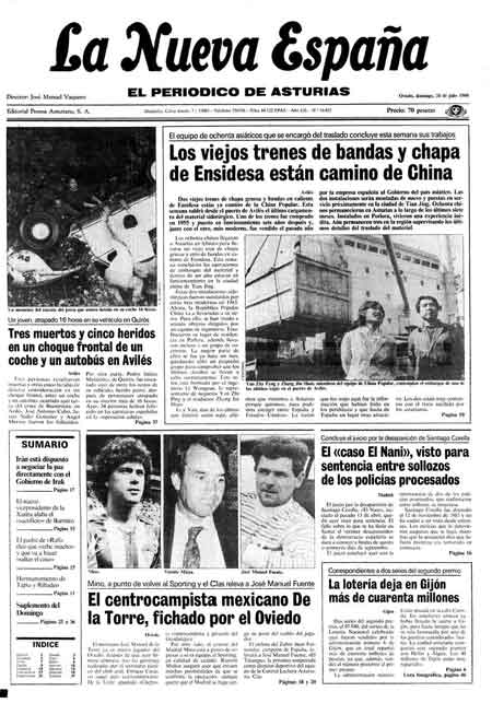 Portada Domingo 31 de  de 1988