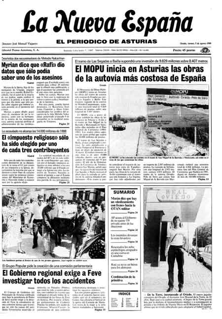 Portada Viernes 5 de  de 1988