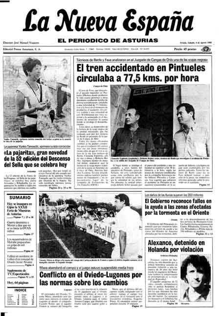 Portada Sábado 6 de  de 1988