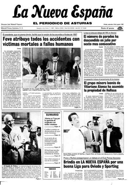 Portada Miércoles 10 de  de 1988