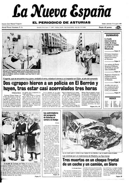 Portada Miércoles 17 de  de 1988