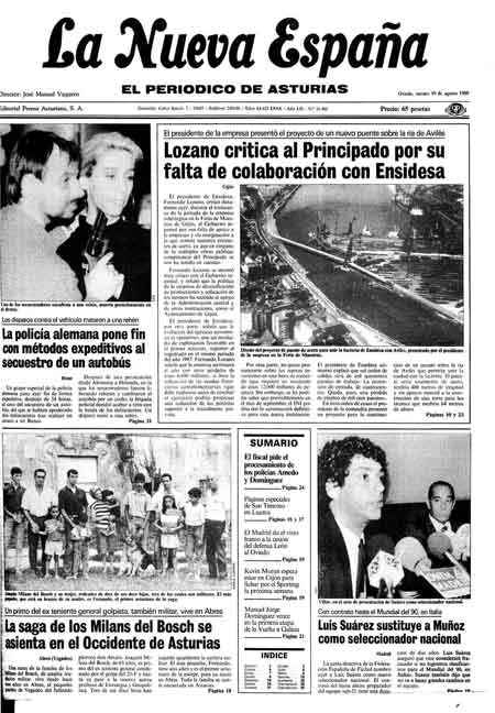 Portada Viernes 19 de  de 1988